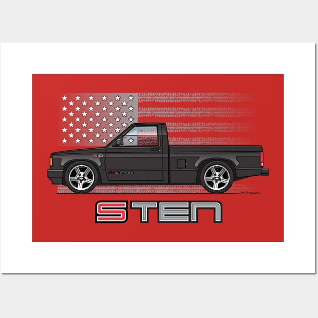 USA Black 2 Wall Art by JRCustoms44